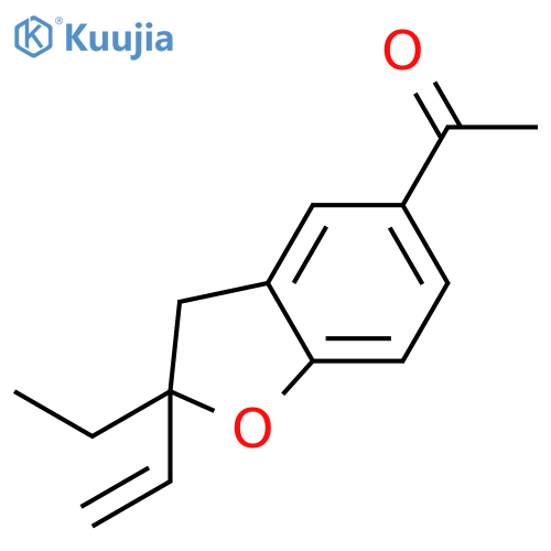 ETHANONE, 1-(2-ETHENYL-2-ETHYL-2,3-DIHYDRO-5-BENZOFURANYL)- structure