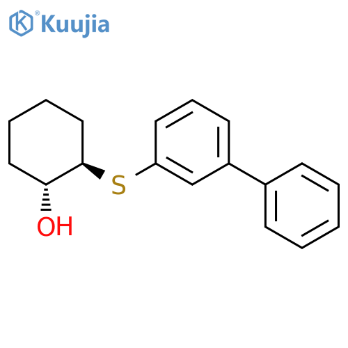 Cyclohexanol, 2-([1,1'-biphenyl]-3-ylthio)-, trans- structure