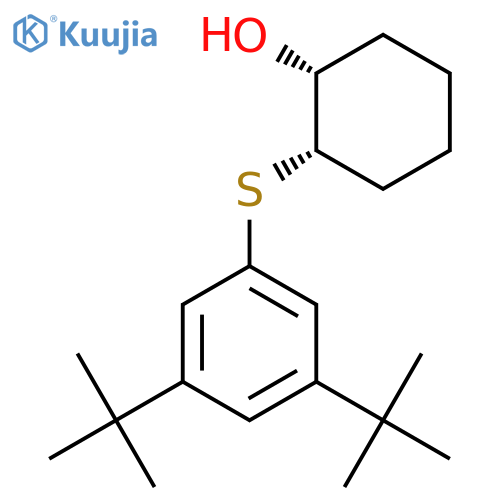 Cyclohexanol, 2-[[3,5-bis(1,1-dimethylethyl)phenyl]thio]-, cis- structure