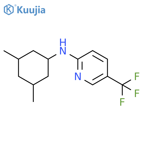 N-(3,5-dimethylcyclohexyl)-5-(trifluoromethyl)pyridin-2-amine structure