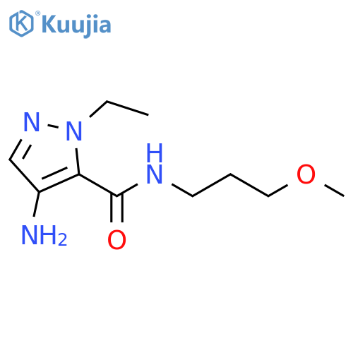 1H-Pyrazole-5-carboxamide, 4-amino-1-ethyl-N-(3-methoxypropyl)- structure