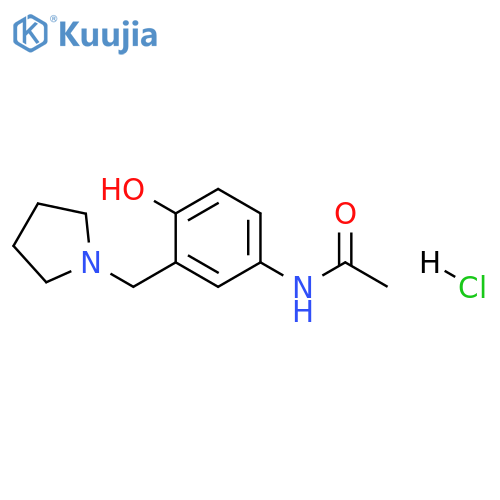 N-(4-Hydroxy-3-(pyrrolidin-1-ylmethyl)phenyl)acetamide Hydrochloride structure