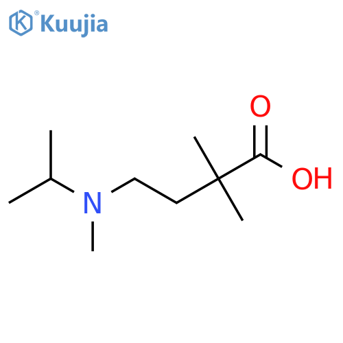 2,2-dimethyl-4-methyl(propan-2-yl)aminobutanoic acid structure