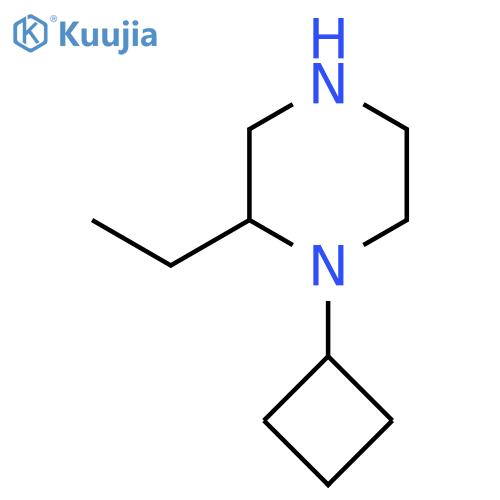 1-Cyclobutyl-2-ethylpiperazine structure
