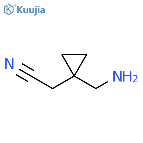 2-1-(aminomethyl)cyclopropylacetonitrile structure