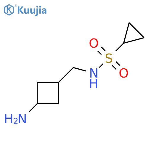 n-((3-Aminocyclobutyl)methyl)cyclopropanesulfonamide structure
