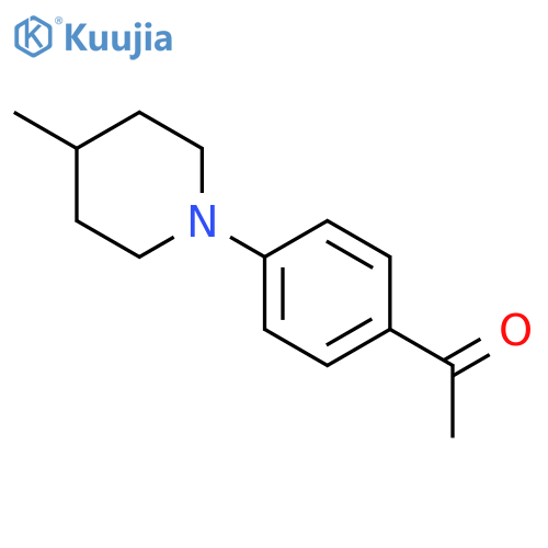 1-[4-(4-Methyl-piperidin-1-yl)-phenyl]-ethanone structure