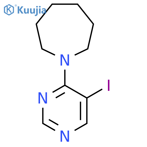 1-(5-Iodopyrimidin-4-yl)azepane structure