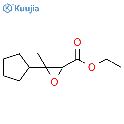 2-Oxiranecarboxylic acid, 3-cyclopentyl-3-methyl-, ethyl ester structure