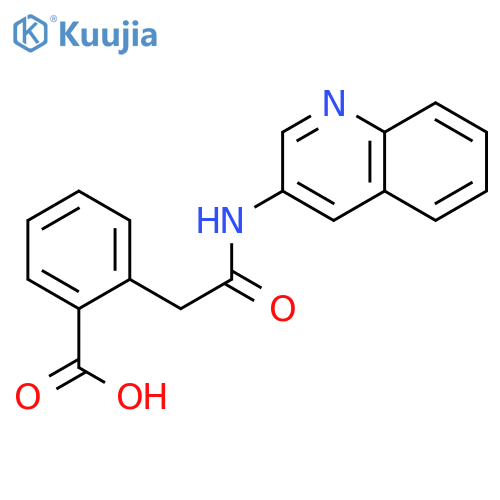 Benzoic acid, 2-[2-oxo-2-(3-quinolinylamino)ethyl]- structure