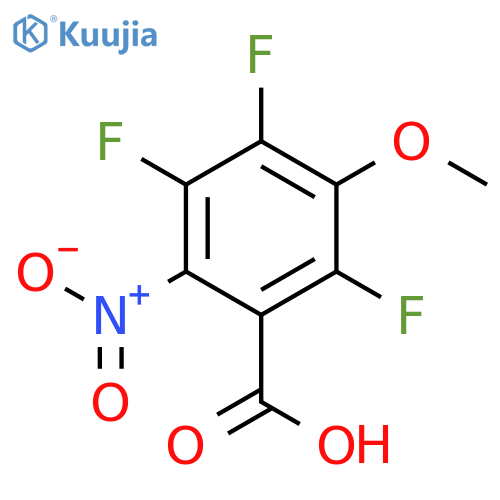 2,4,5-Trifluoro-3-methoxy-6-nitrobenzoic acid structure