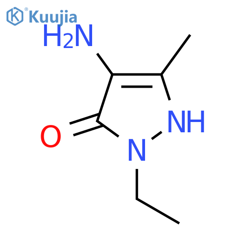 4-Amino-1-ethyl-3-methyl-1h-pyrazol-5-ol structure