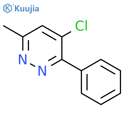 Pyridazine, 4-chloro-6-methyl-3-phenyl- structure