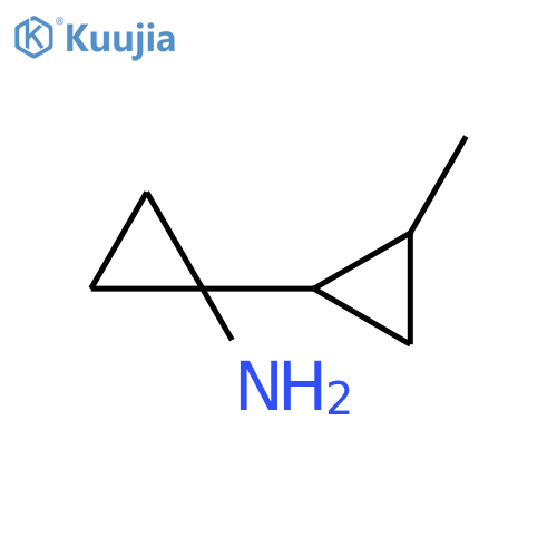 1-(2-methylcyclopropyl)cyclopropan-1-amine structure