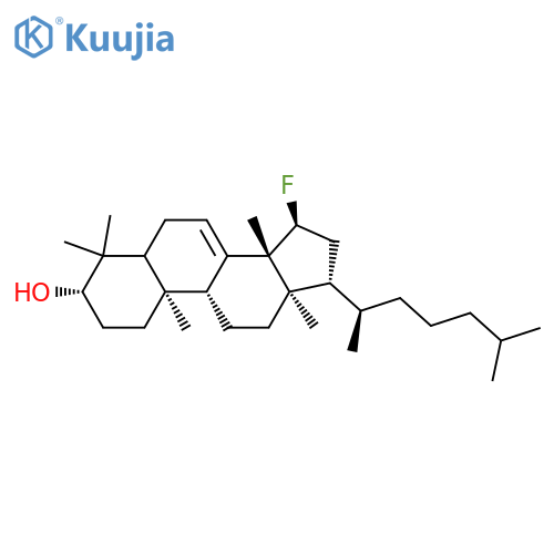 Lanost-7-en-3-ol,15-fluoro-, (3b,15a)- (9CI) structure