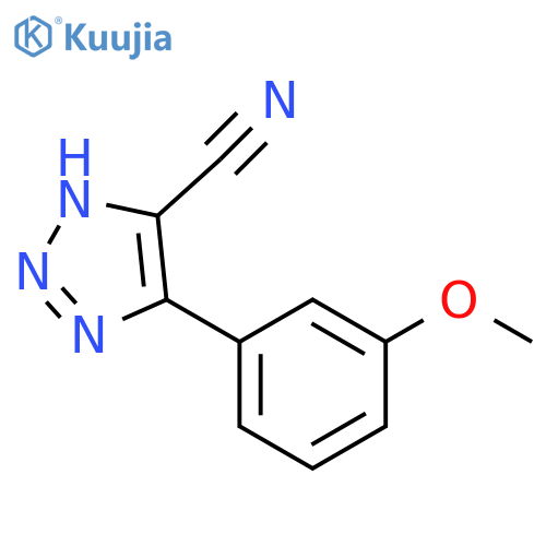 5-(3-Methoxy-phenyl)-2H-[1,2,3]triazole-4-carbonitrile structure