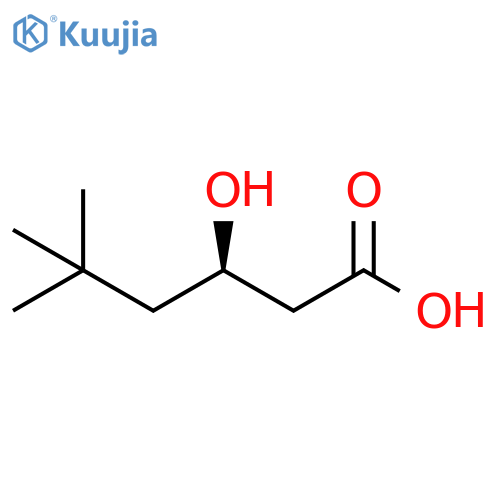 (3R)-3-hydroxy-5,5-dimethylhexanoic acid structure