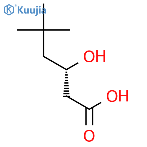 (3S)-3-hydroxy-5,5-dimethylhexanoic acid structure