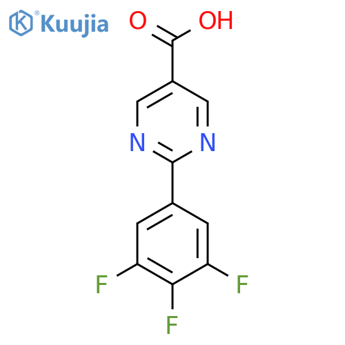2-(3,4,5-Trifluorophenyl)pyrimidine-5-carboxylic acid structure