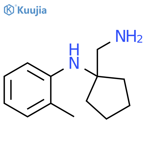 N-1-(aminomethyl)cyclopentyl-2-methylaniline structure