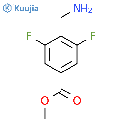 Methyl 4-(aminomethyl)-3,5-difluorobenzoate structure