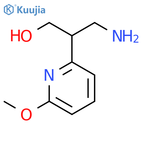 3-amino-2-(6-methoxypyridin-2-yl)propan-1-ol structure