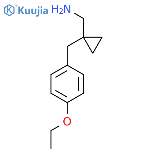 {1-(4-ethoxyphenyl)methylcyclopropyl}methanamine structure