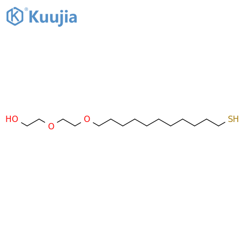 Ethanol, 2-[2-[(11-mercaptoundecyl)oxy]ethoxy]- structure
