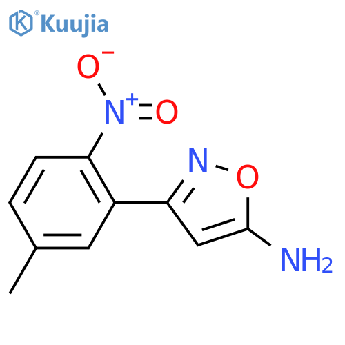 3-(5-methyl-2-nitrophenyl)-1,2-oxazol-5-amine structure