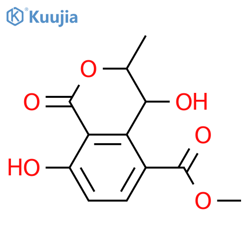 3,4-Dihydro-8-hydroxy-3,5-dimethyl-1H-2-benzopyran-1-one; (R)-form, 4R-Hydroxy, 1''-carboxylic acid, Me ester structure