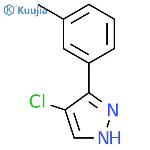 1H-Pyrazole, 4-chloro-3-(3-methylphenyl)- structure