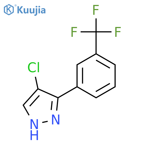1H-Pyrazole, 4-chloro-3-[3-(trifluoromethyl)phenyl]- structure
