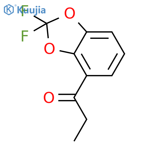 1-Propanone, 1-(2,2-difluoro-1,3-benzodioxol-4-yl)- structure