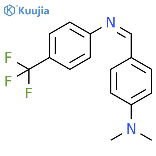Benzenamine, N,N-dimethyl-4-[[[4-(trifluoromethyl)phenyl]imino]methyl]-,(Z)- structure