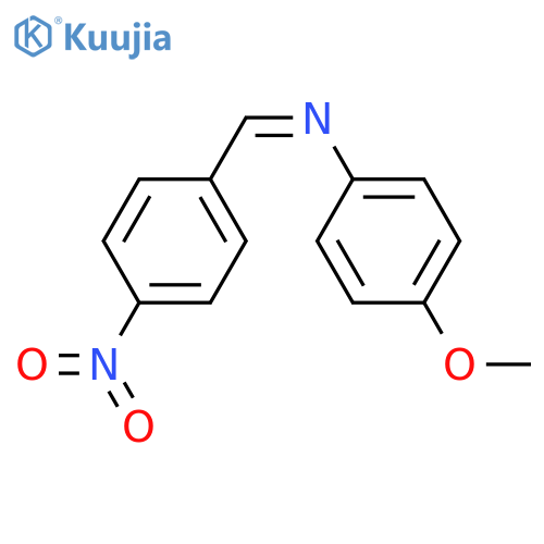 Benzenamine, 4-methoxy-N-[(4-nitrophenyl)methylene]-, (Z)- structure