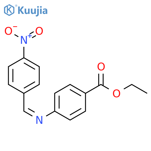 Benzoic acid, 4-[[(4-nitrophenyl)methylene]amino]-, ethyl ester, (Z)- (9CI) structure