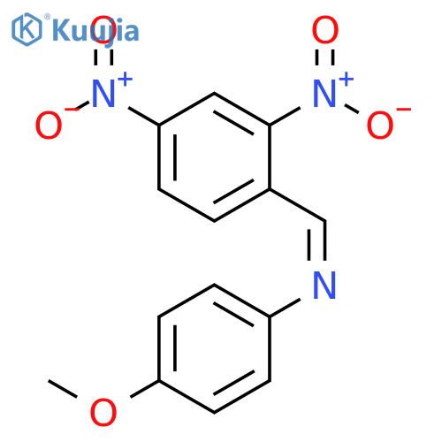 Benzenamine, N-[(2,4-dinitrophenyl)methylene]-4-methoxy-, (Z)- structure