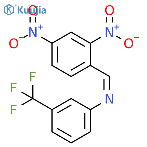 Benzenamine, N-[(2,4-dinitrophenyl)methylene]-3-(trifluoromethyl)-, (Z)- structure