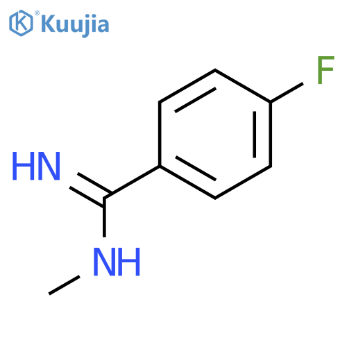 Benzenecarboximidamide,4-fluoro-N-methyl- structure