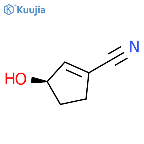 (3R)-3-hydroxycyclopent-1-ene-1-carbonitrile structure