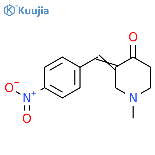 (E)-1-Methyl-3-(4-nitrobenzylidene)piperidin-4-one structure