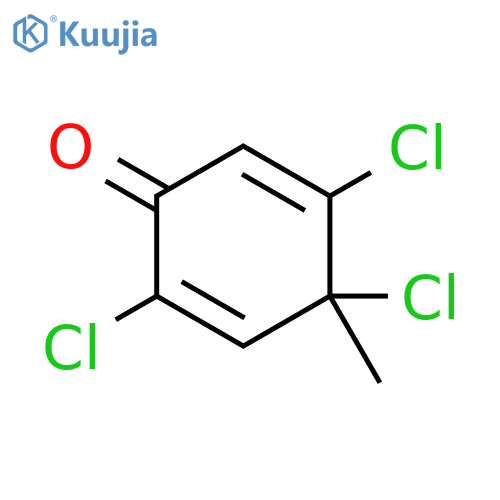 2,5-Cyclohexadien-1-one, 2,4,5-trichloro-4-methyl- structure