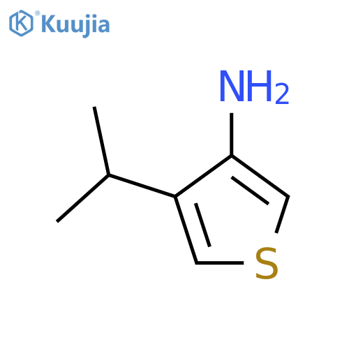 4-(propan-2-yl)thiophen-3-amine structure