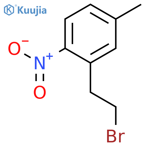 2-(2-bromoethyl)-4-methyl-1-nitrobenzene structure