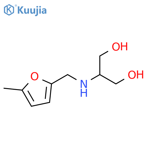 2-{(5-methylfuran-2-yl)methylamino}propane-1,3-diol structure