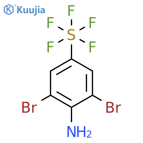 2,6-dibromo-4-(pentafluoro-lambda6-sulfanyl)aniline structure