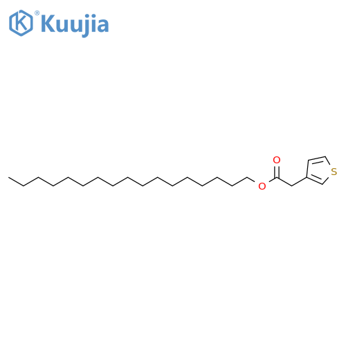 3-Thiopheneacetic acid, heptadecyl ester structure