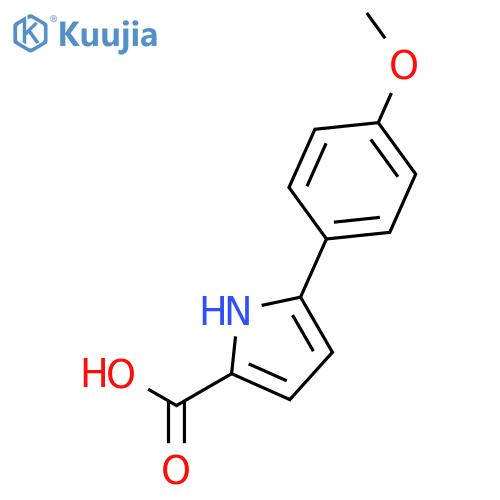 5-(4-methoxyphenyl)-1H-pyrrole-2-carboxylic acid structure