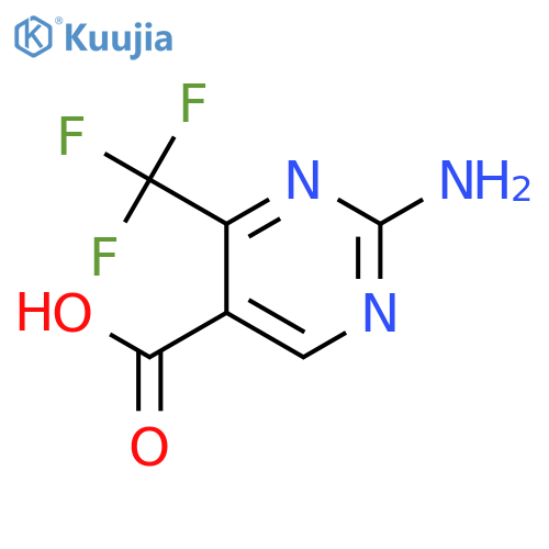 2-Amino-4-(trifluoromethyl)pyrimidine-5-carboxylic acid structure