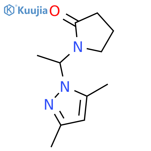 2-Pyrrolidinone,1-[1-(3,5-dimethyl-1H-pyrazol-1-yl)ethyl]- structure